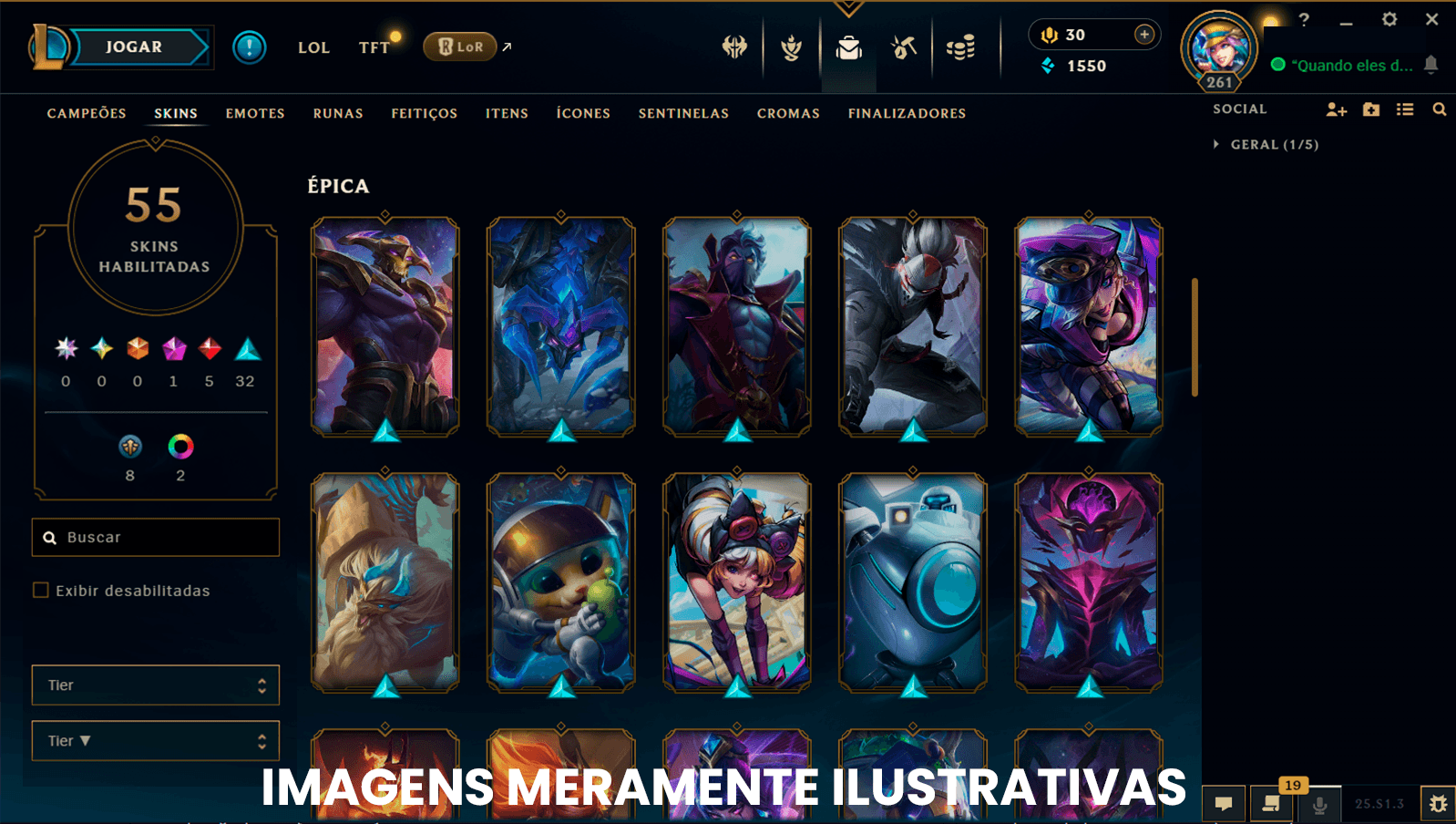 CONTA LOL HIGH TIER preview