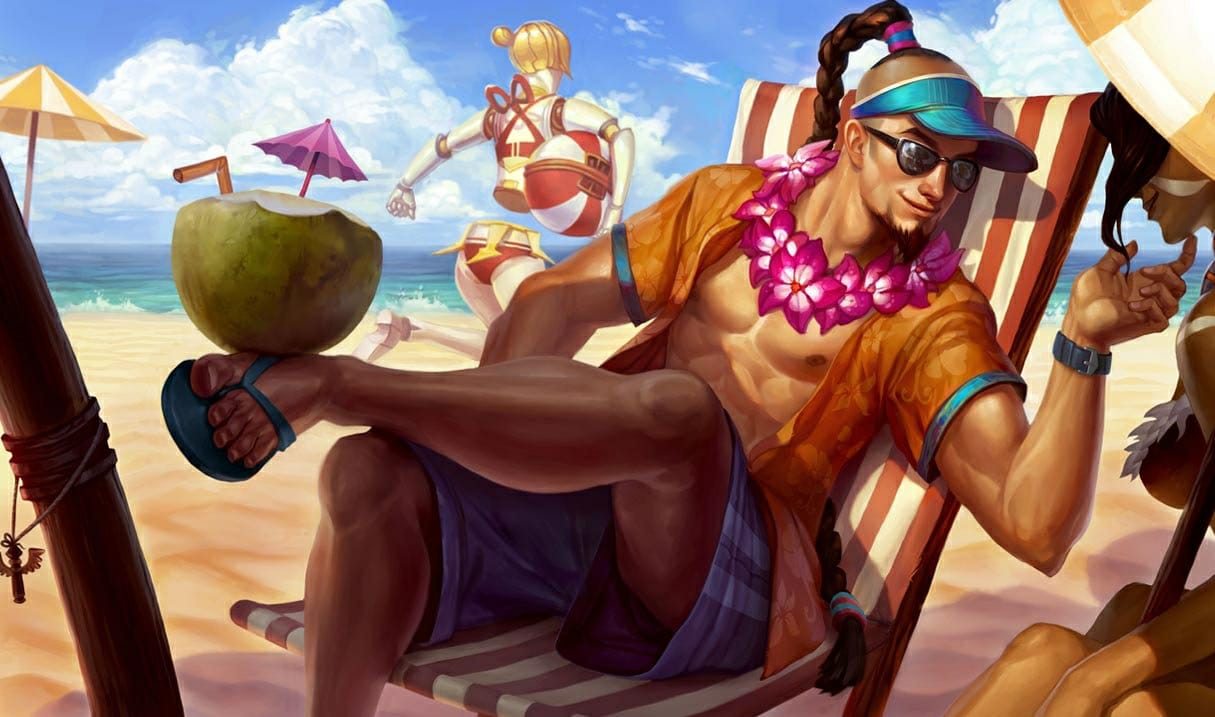 Lee Sin Curtindo o Verão
