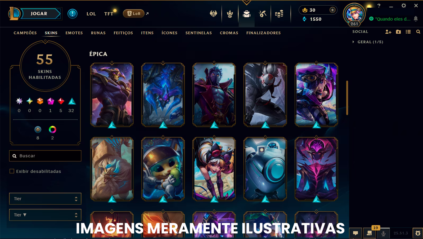 Preview Conta de Lol High Tier